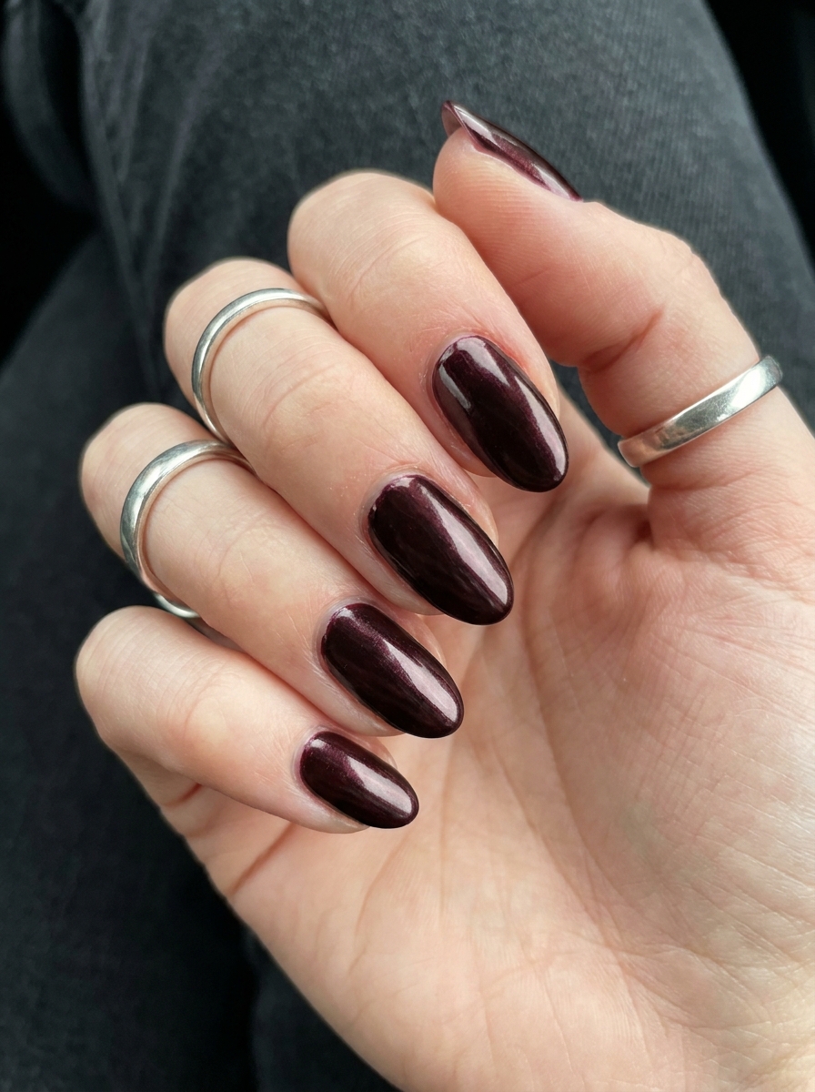 Black Cherry French Nails als Vampire Nägel Inspiration 2026